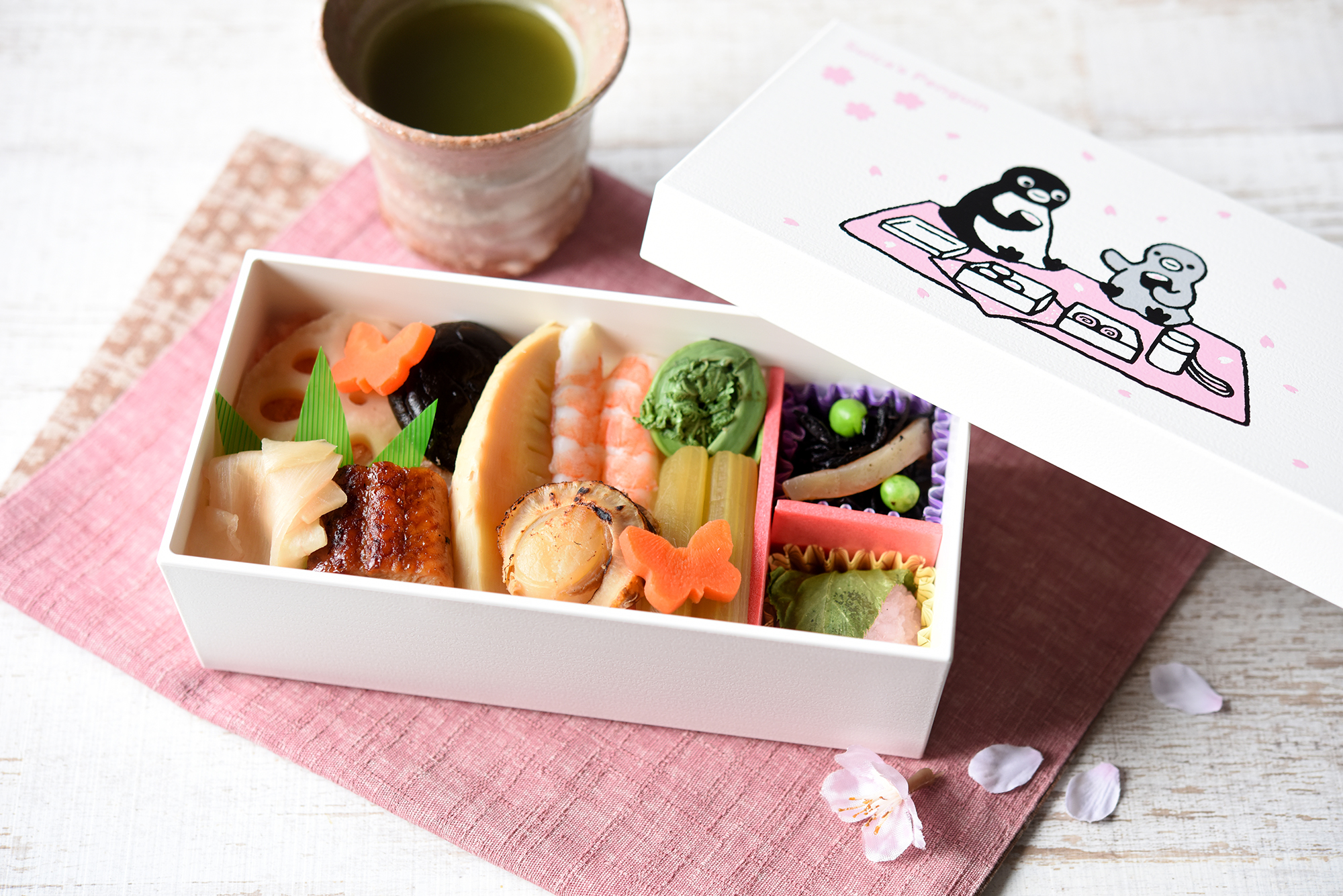 Suicaのペンギン　お弁当箱&おむすび　セット 第2弾はお花見♪ 特製お弁当箱で！～オレンジページプロデュース